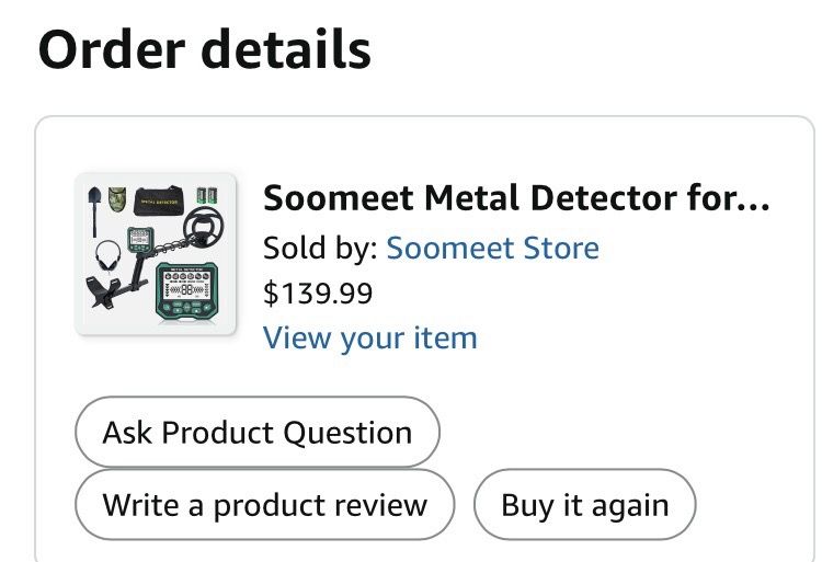 Brand new : metal detector
