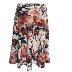 Floral Silhouette Skirt