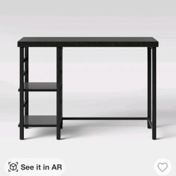 $65 p10#58 Adjustable Storage Desk Black - Room Essentials""