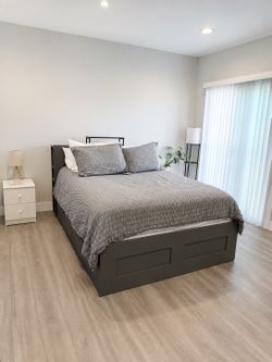 Premium Grey Sturdy Bed Frame