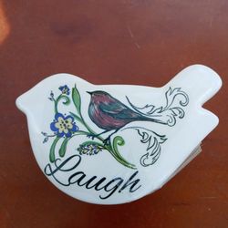 Vintage Porcelain And Ceramic Trinket Jewelry Box Table Top Home Decor