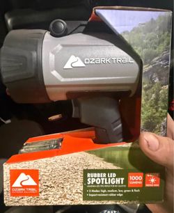 Ozark Trail 1000 Lumen Rubber LED Spotlight Green Hunting Mode