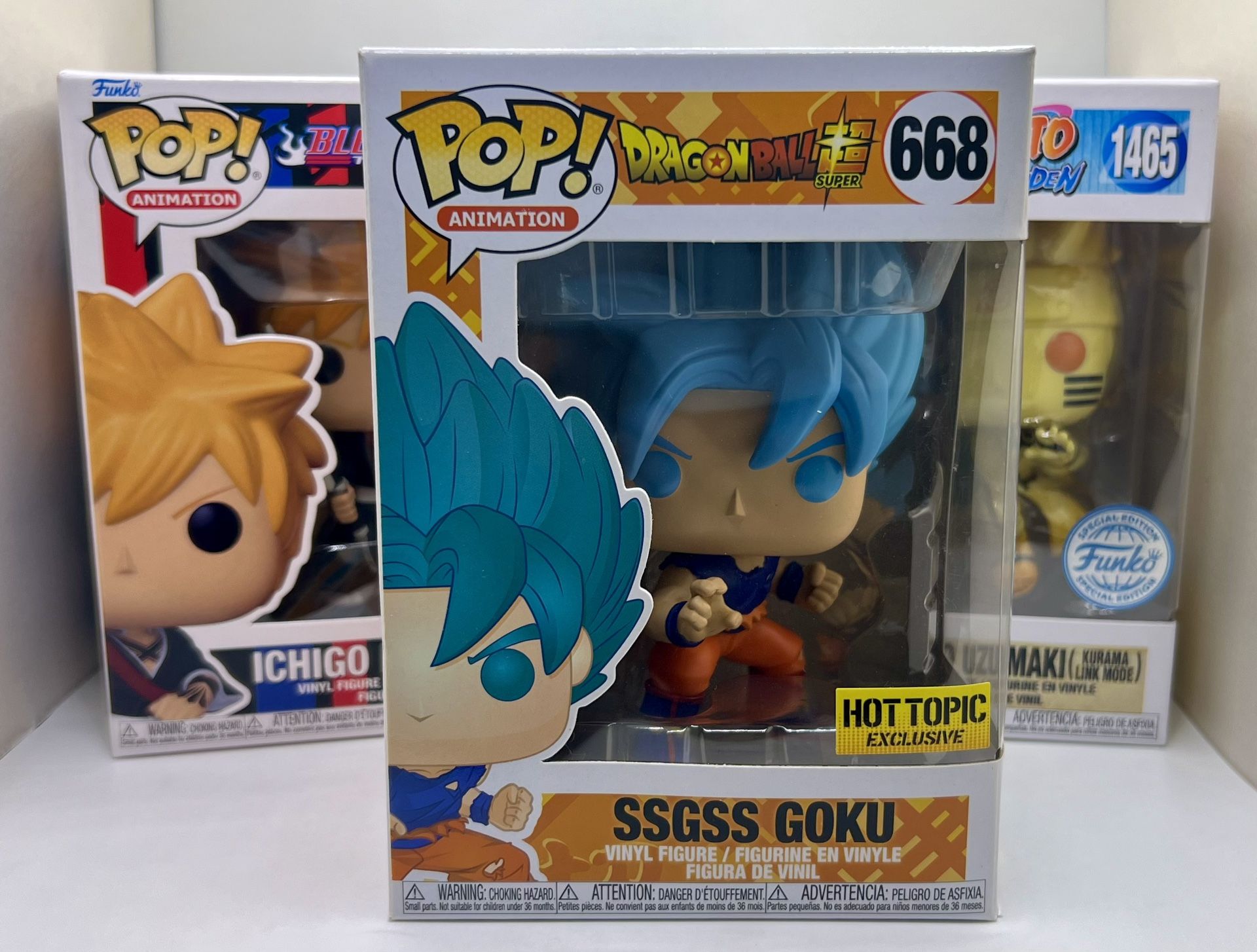 Anime - SSGSS Goku Naruto Ichigo Funko POP! 3 POP Bundle