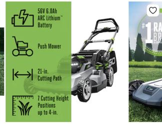 Ego EGO POWER+ 600 Series 56-volt, 21-in Push Battery Lawn Mower with (1) 6 Ah Battery Included