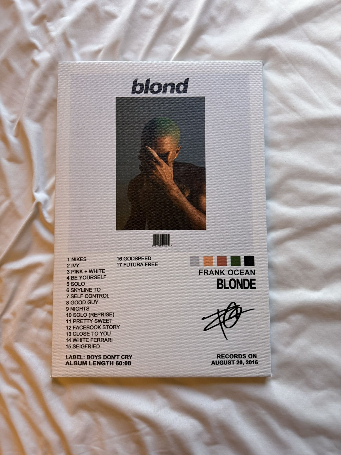 Frank Ocean Blond Wall Decor