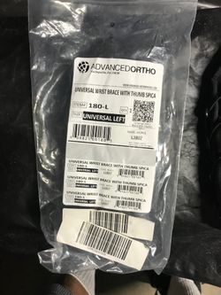 Advanced Ortho-Universal wrist brace with thumb spica(left)