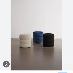 Urban Outfitters Boucle Stools Side Tables