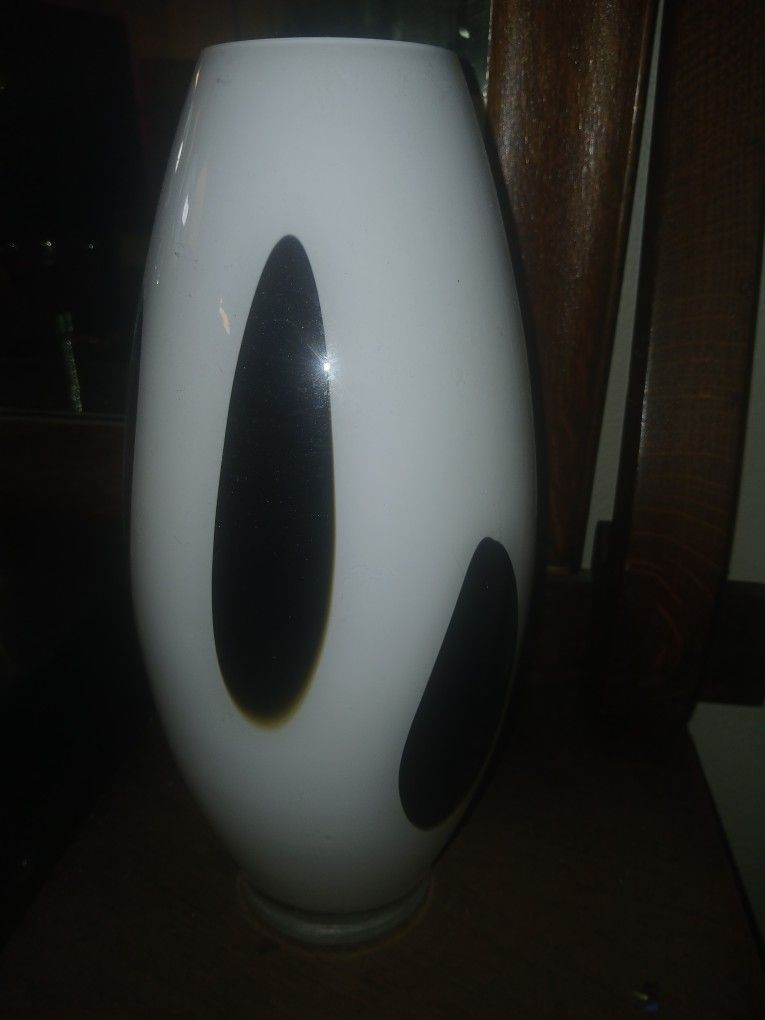 Made In Poland 20" Art Glass Vase