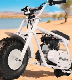 Gas Mountain Bike, 105cc 4-Stroke Gas Powered Off Road Motorcycle (Model-MB001) with Led Lights, Disc Brake, Max Load 200Lbs, Up to 30Kph, NO OIL MIX 