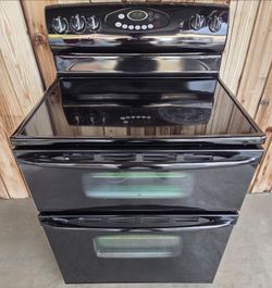 Black Electric Stove