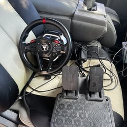 Gaming Steering Wheel Setup For PlayStation 