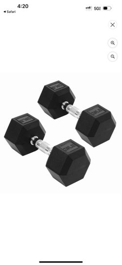 2 20 Lbs Dumbbells