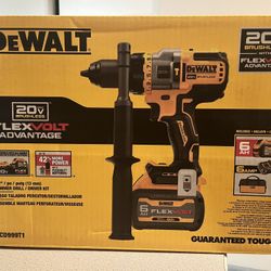 Dewalt 20v Flexvolt Hammer Drill With 6ah Battery And Charger 