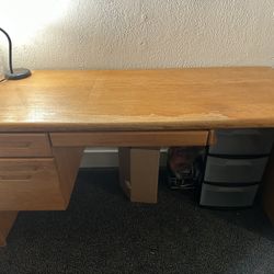 OAK desk : MOVING SALE