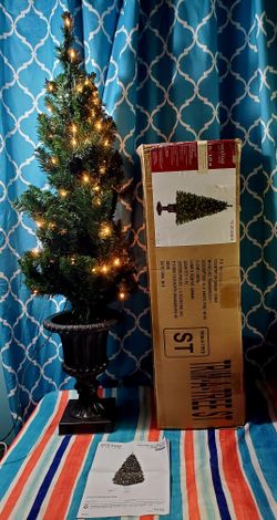 4' Pre-Lit Arctic Pine Tree 