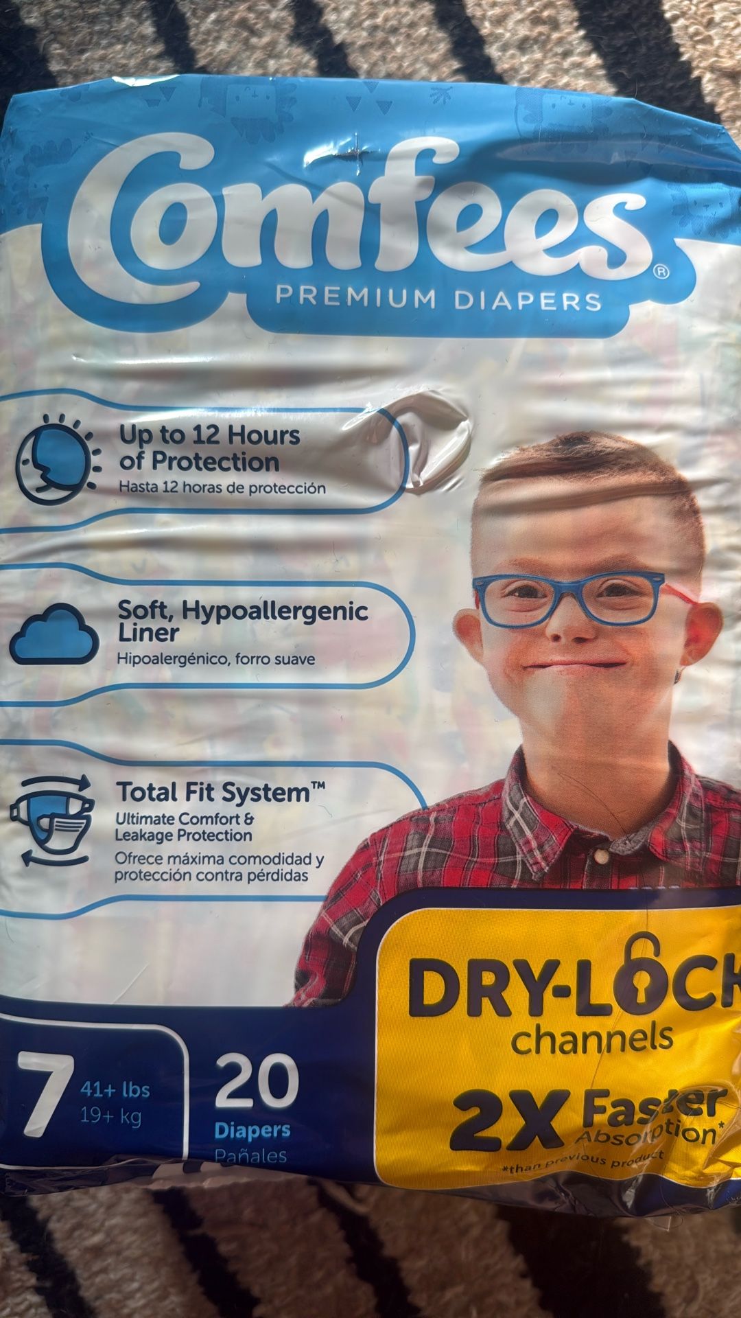 Comfees Diapers Size 7