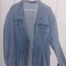 Plus Size Jean Jacket 