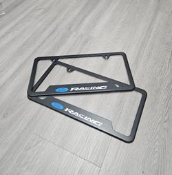 Brand New Universal 2PCS Ford Racing Metal Black License Plate Frame