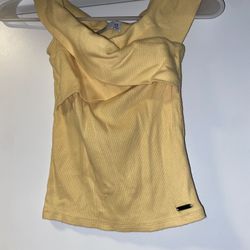 Hollister Yellow Shirt XS