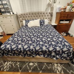California king bed frame w/storage