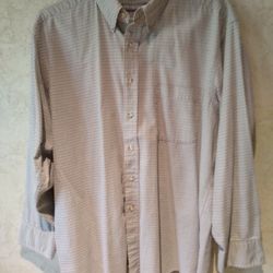 16 1/2  Van Heusen Long-Sleeve Buttoned Shirt 