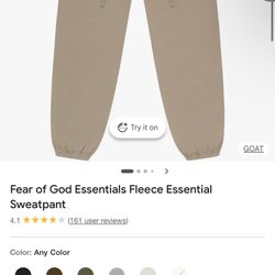 Fear of God Essentials Fleece Essential Sweatpant