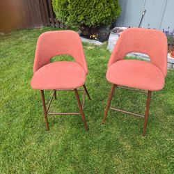 LAOTIES 19 in. W x 36 in. H Terra Upholstered 26 in. High Back Counter Stool (Set of 2)