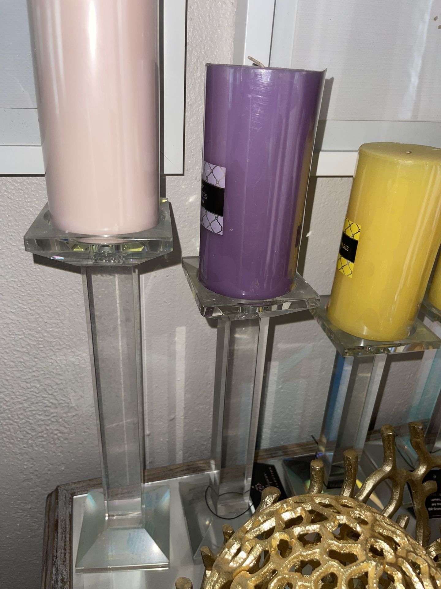 3 Candle Holders 