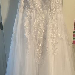 White Gown with Embellishments