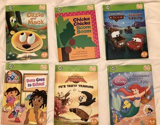 Leap Frog Tag: - Ozzie and Mack (tag Book) - Chicka Chicka Boom Boom (Board Book) - Disney Pixar The World of Cars Tractor Tipping - Dora The Exp