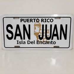Puerto Rico 6x12 plate tag