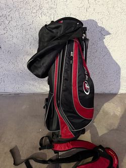 Top Flite Golf Stand Bag Black and Red
