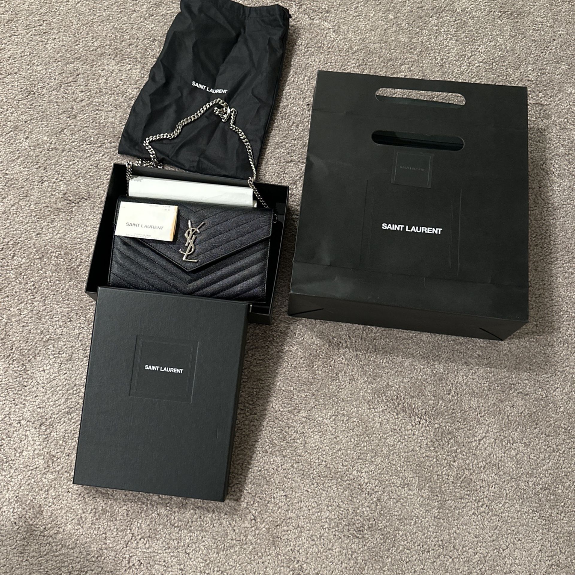 YSL Black Shoulder Bag Excellent Condition