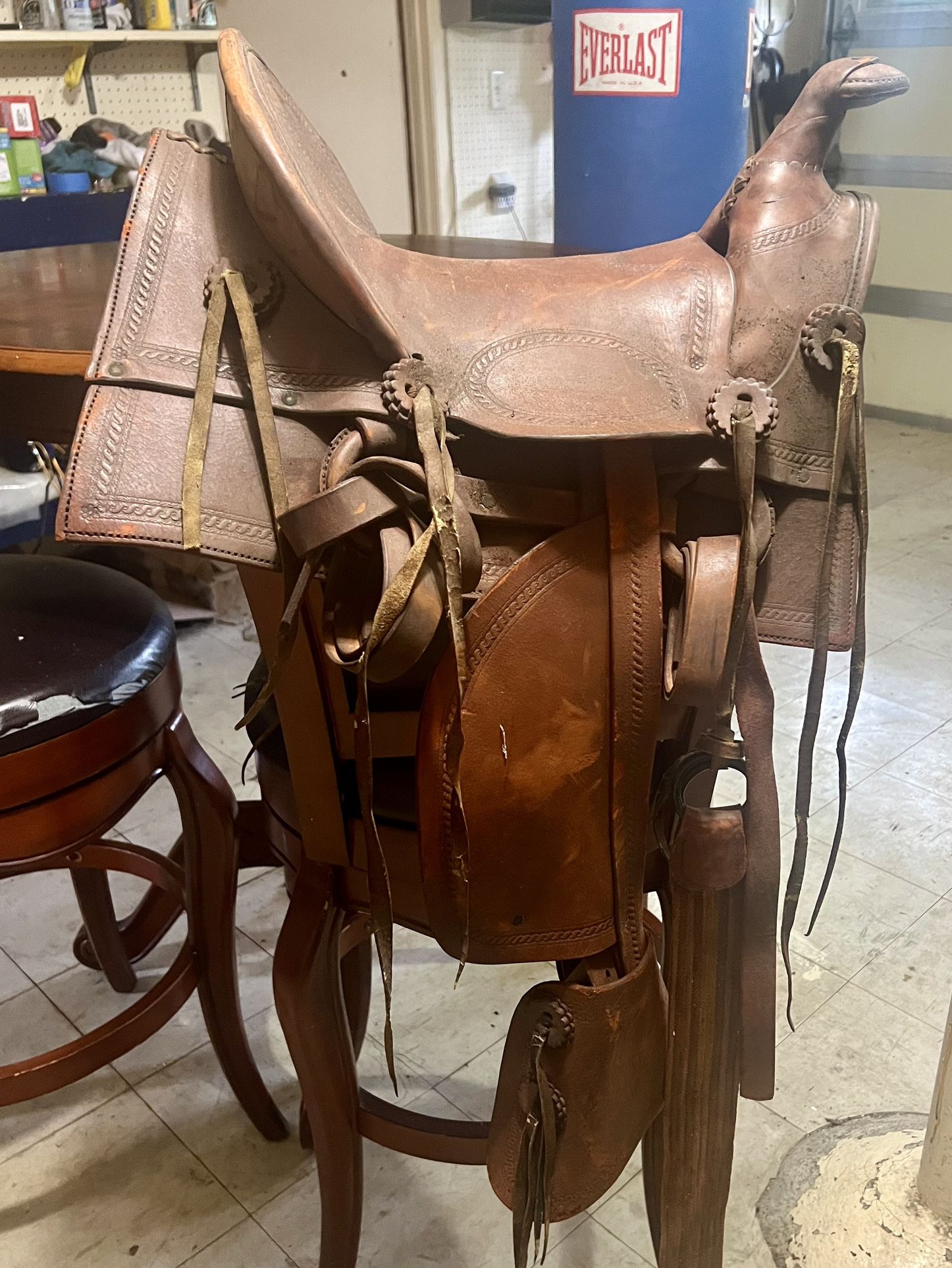 leather horse saddle