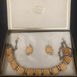 1950’s Coro Moonbeam Bracelet & Clip Earrings