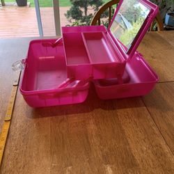 90’s Style On-The-Go-Girl Vintage Caboodle in Pink