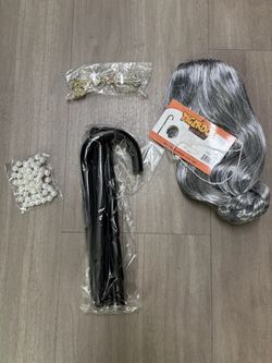 Tigerdoe Old Lady Costume 4-Piece Set