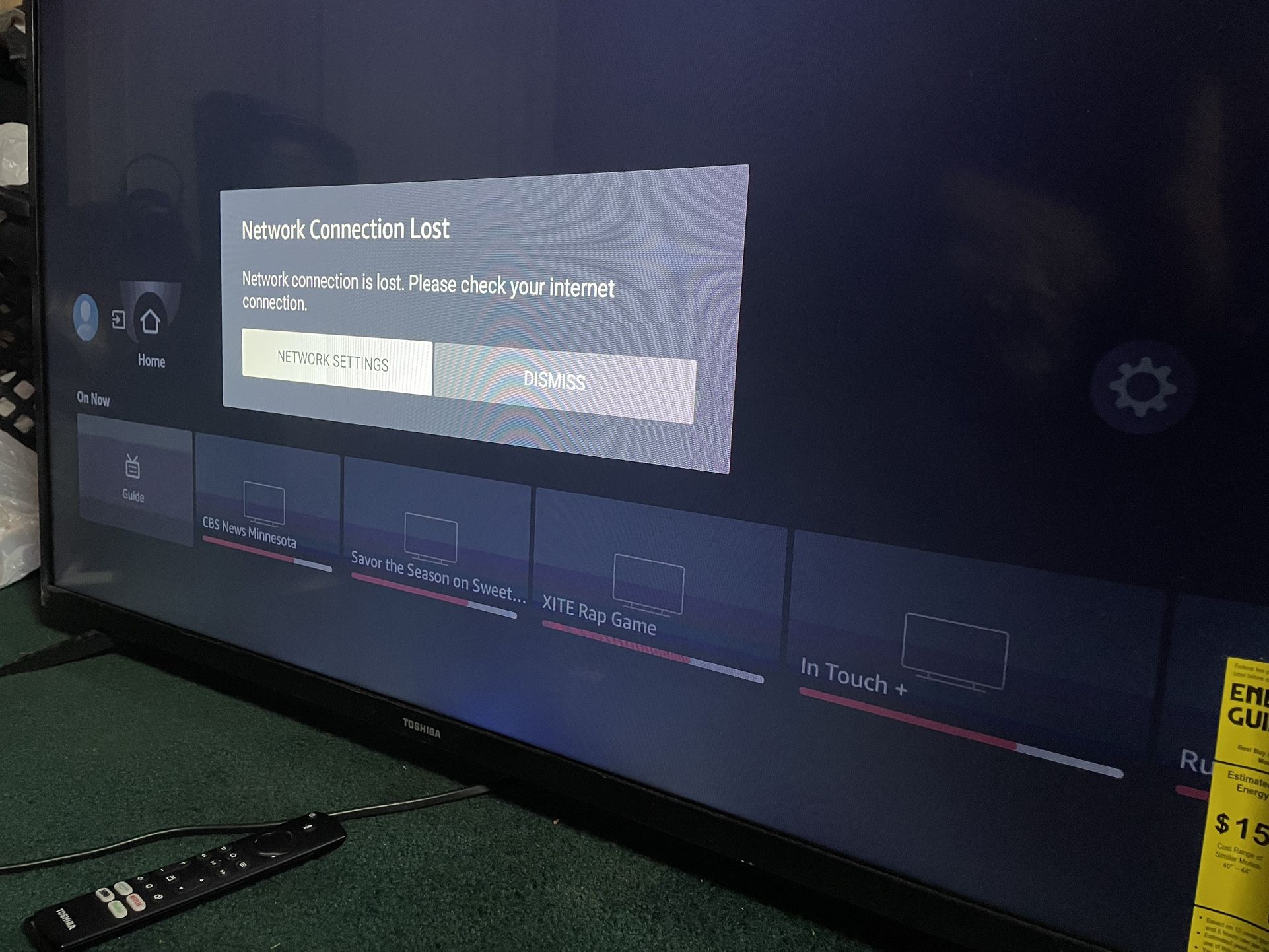 43 Inch Toshiba Firestick Smart Tv