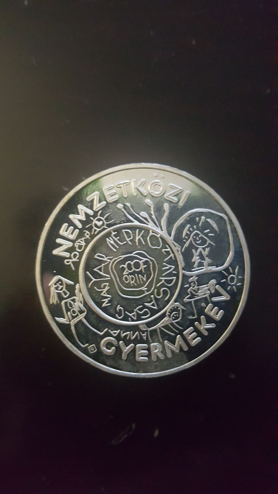 Hungary 200 Forint Silver Coin 1979 Year of the Child