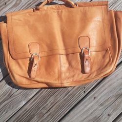 Handheld Soft Leather Briefcase 
