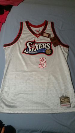 ALLEN IVERSON Mitchell and Ness Jersey men size XL Hardwood Classics
