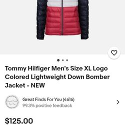 Tommy Hilfiger Lightweight Jacket Xl