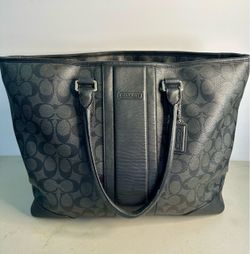 Coach Signature Tote Bag Black