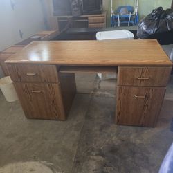 L‑Shaped Solid Wood Desk (Extendable Side)  
$130 • OBO