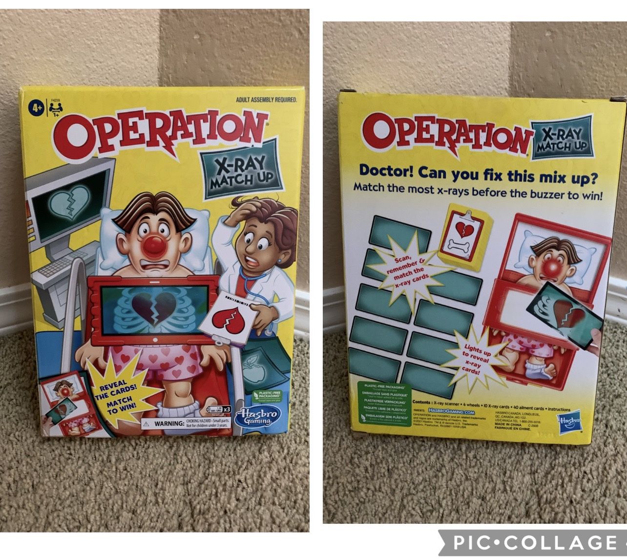 Brand New Operation X-Ray Match Up Gift Toy
