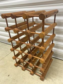 Danish Teak Wine Rack