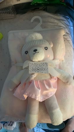 Blanket with teddy bear