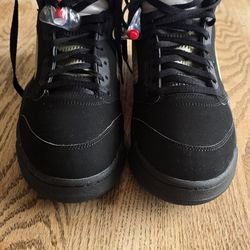 AIR JORDAN 5 V RETRO OG 2016 BLACK METALLIC Size 14 