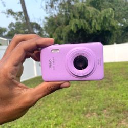 Rare PURPLE Digital Camera 64MP  camera  with 32Gb memory Card With Box , User Manual , Pouch , Lanyard , Photography