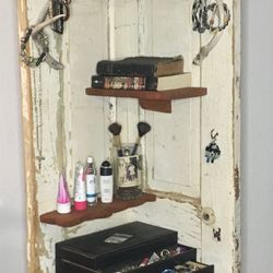 Corner Vanity/ Book Shelf 